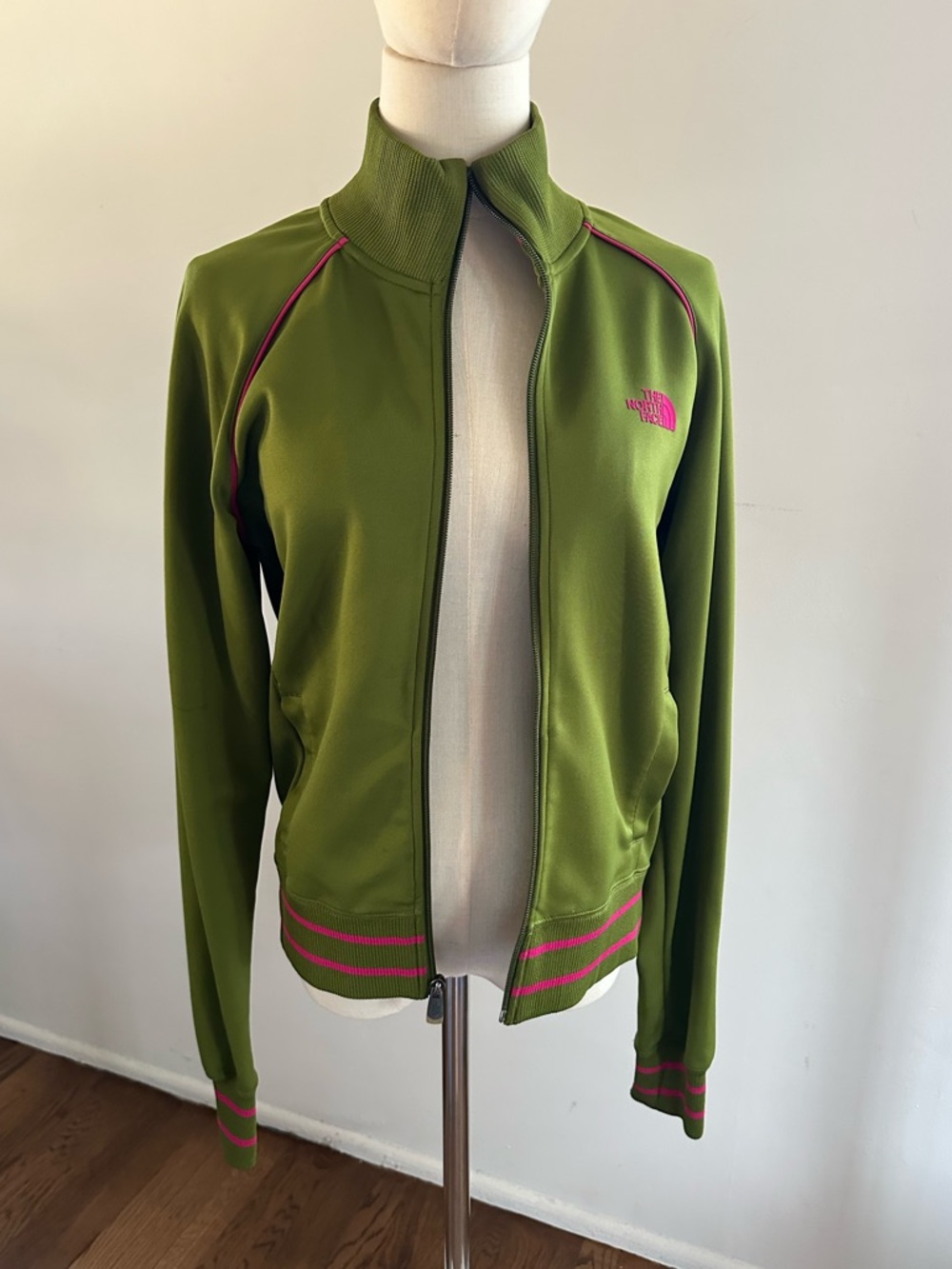 The North Face Y2K Track Jacket Green Pink Retro Gorpcore Women’s M